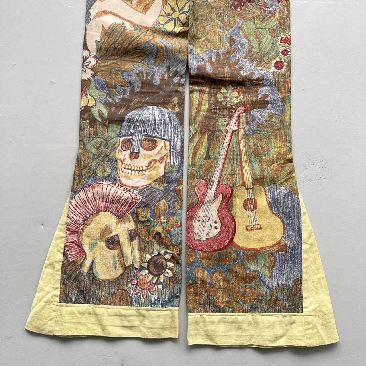 Rare 1960s Wrangler John Lennon Tapestry Vintage Flares - 26” x 32”
