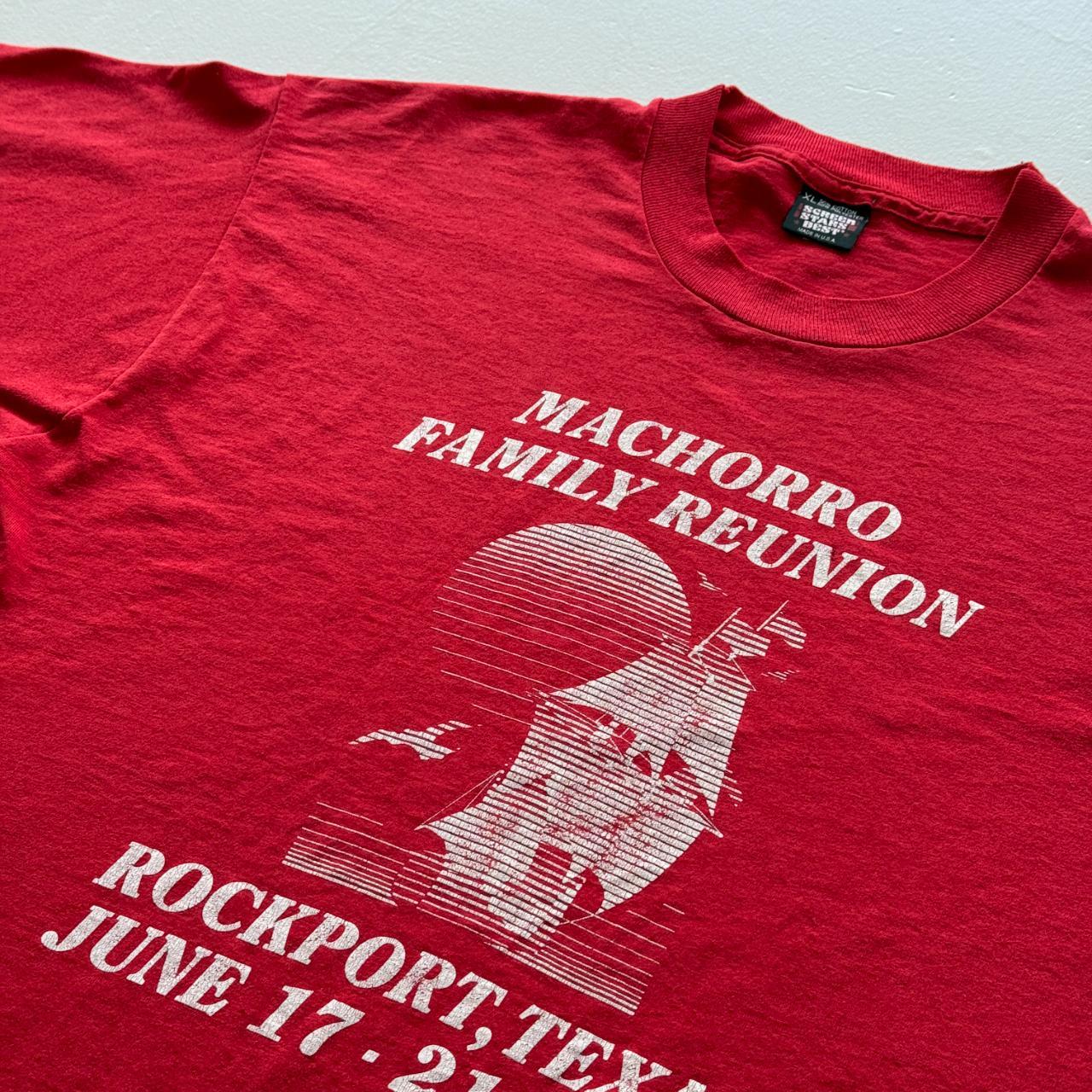 Red Rockport Texas Family Reunion Vintage 90s T-shirt - XL