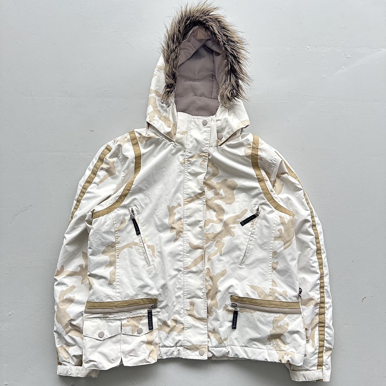 White Camo Alpha Industries Mountain Parka - Women’s XL