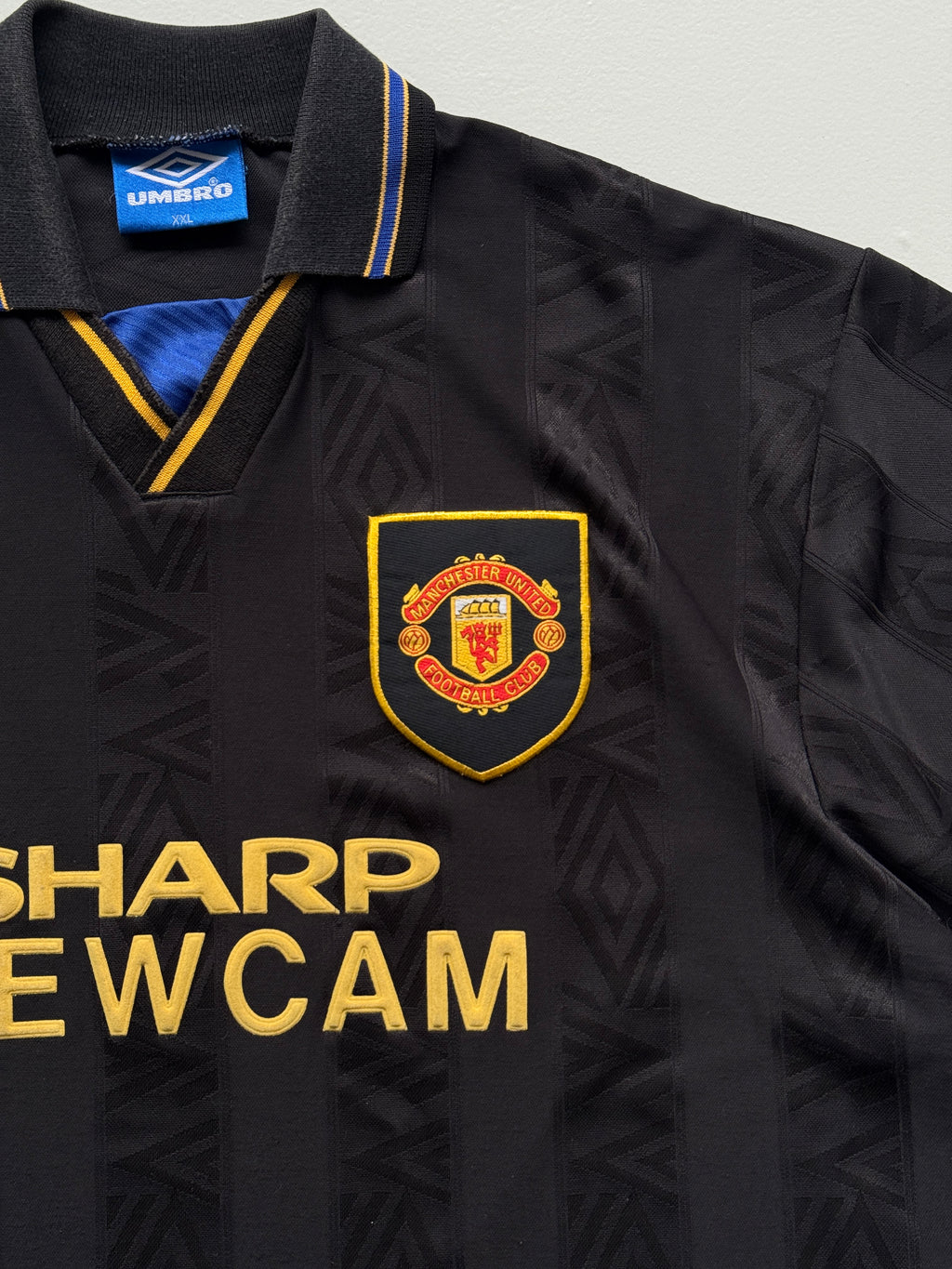 Umbro Manchester United Sharp Viewcam 90's Vintage Away Football Shirt - 2XL