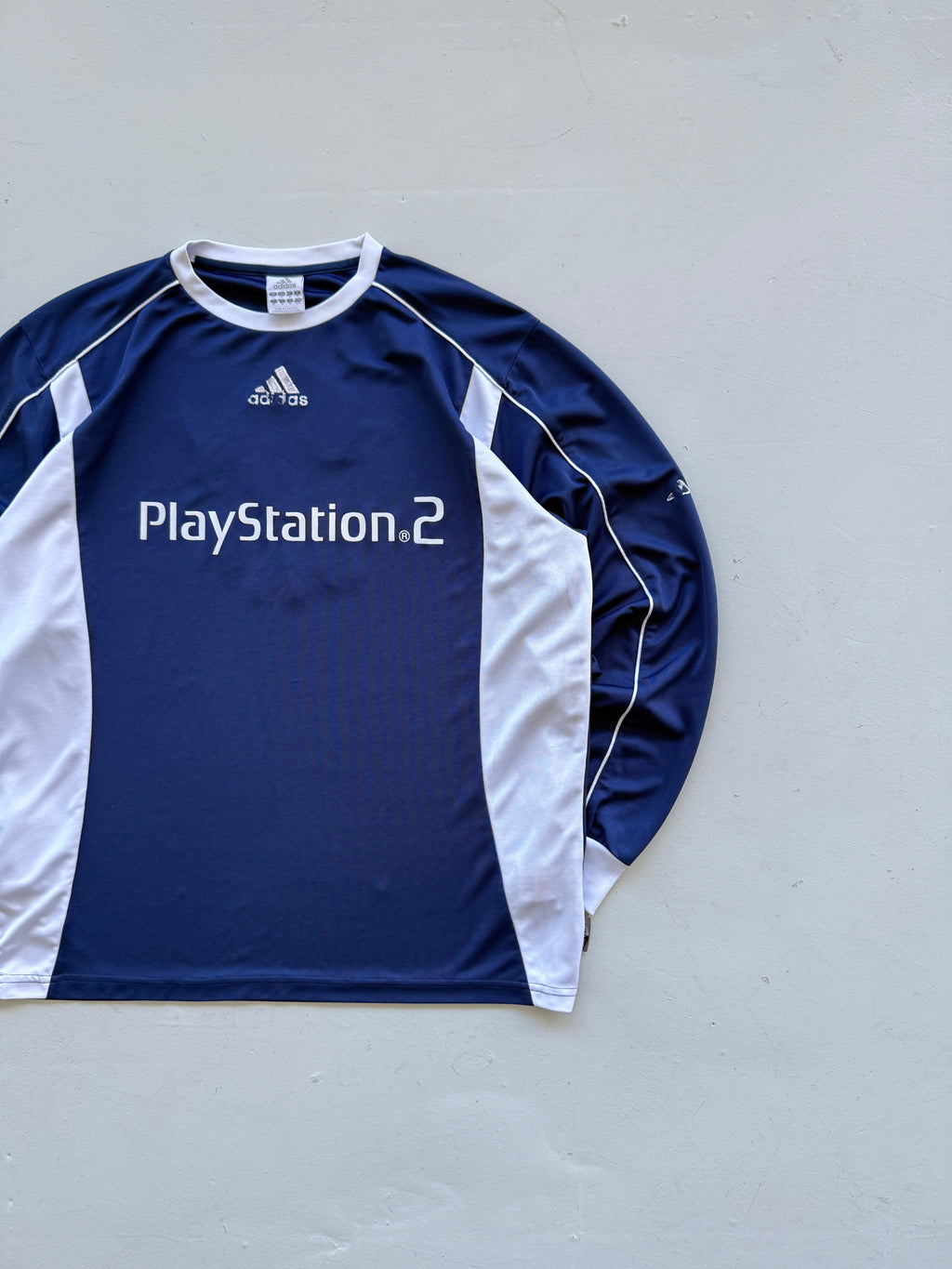 Adidas PlayStation 2 Y2K Vintage L/S Football Shirt #2 - Medium
