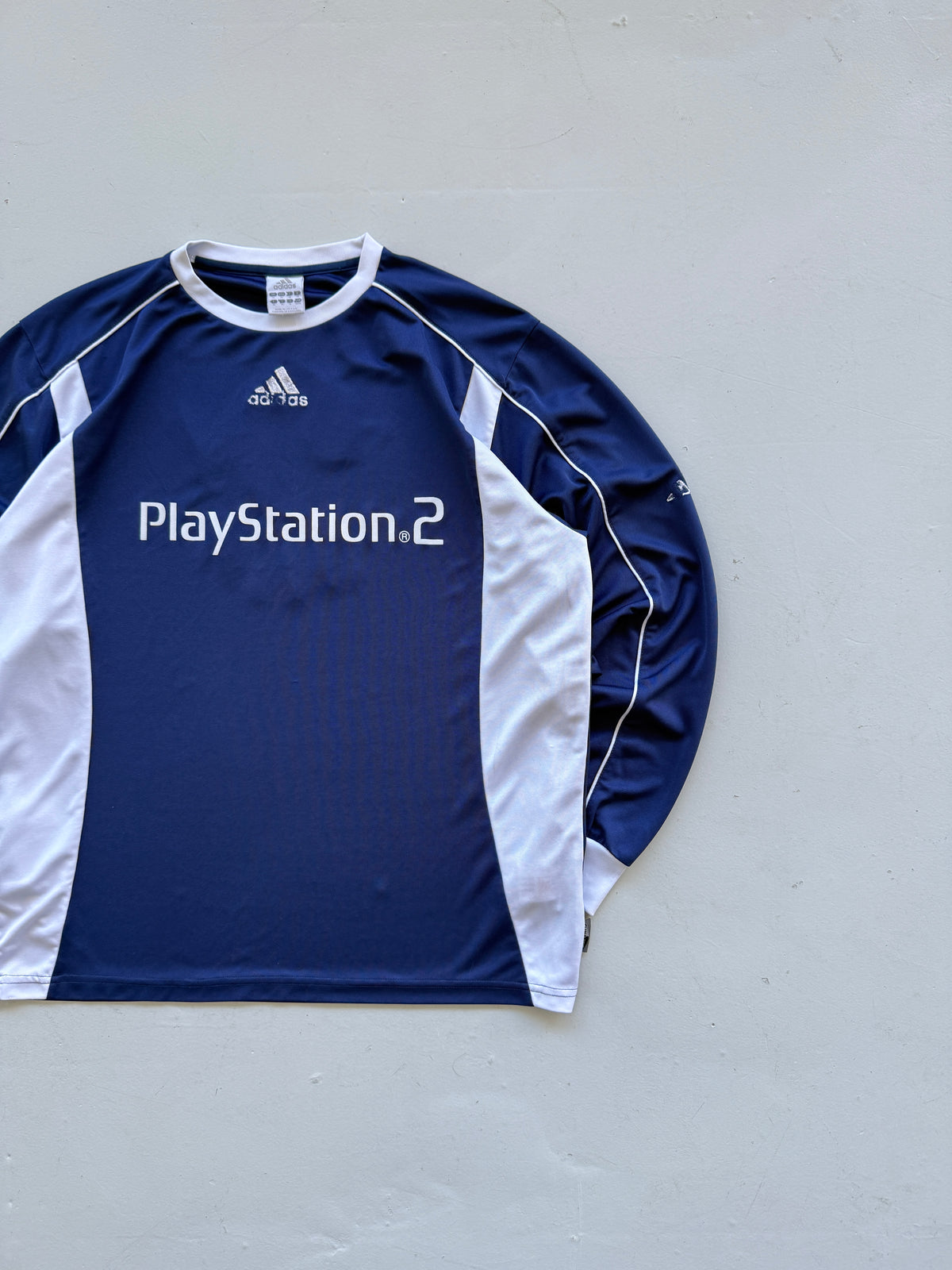 Adidas PlayStation 2 Y2K Vintage L/S Football Shirt #2 - Medium