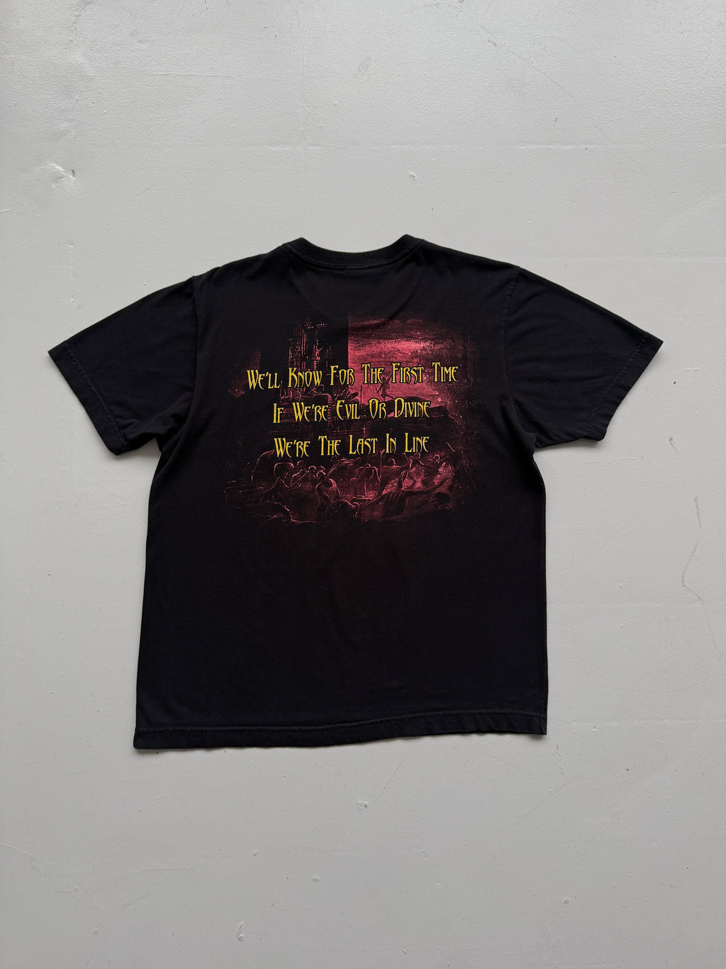 Black Dio The Last In Line Vintage Rock Graphic T-Shirt - Medium