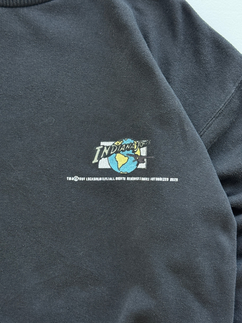 Indiana Jones The Legend 90's Vintage Graphic Sweatshirt - Kids Medium