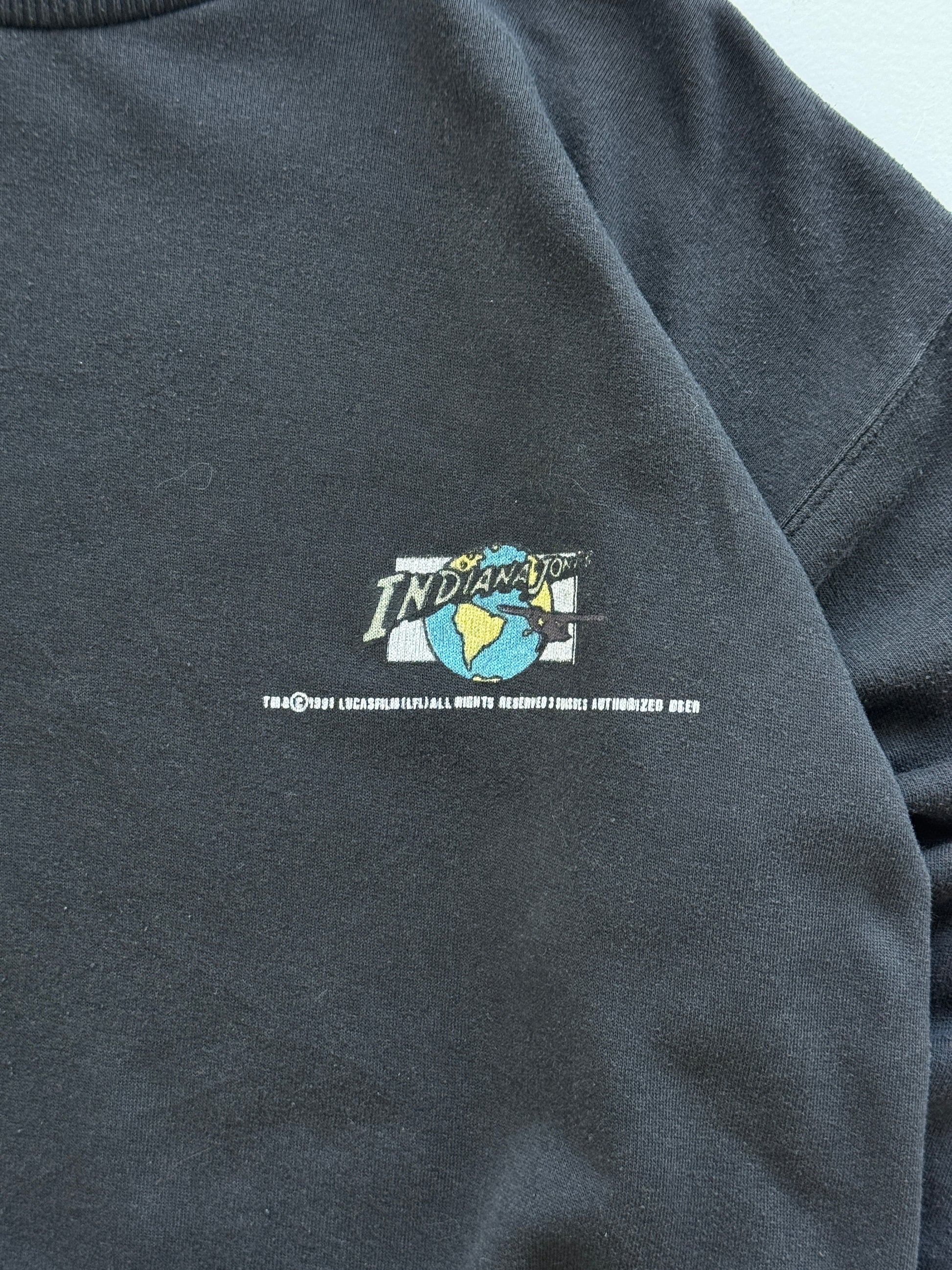 Indiana Jones The Legend 90's Vintage Graphic Sweatshirt - Kids Medium