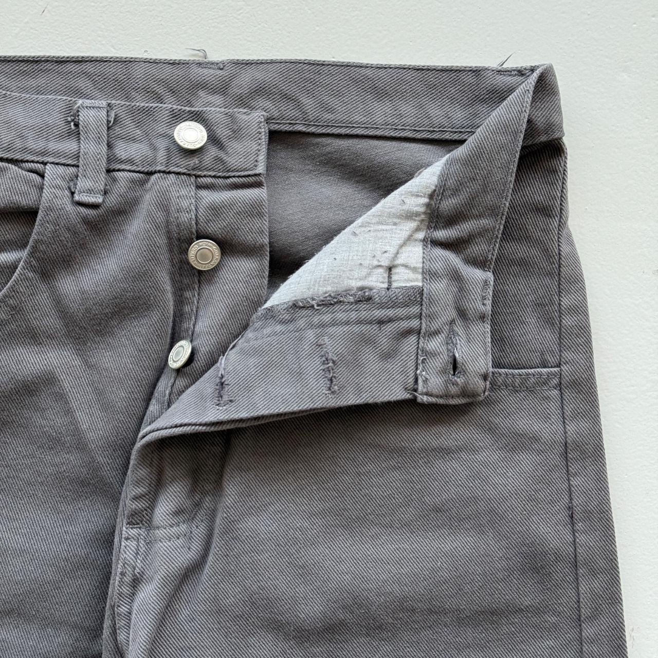 Grey Criminal Damage Cotton Y2K Vintage 00s Wide Leg Cargo's - 26” x 32”