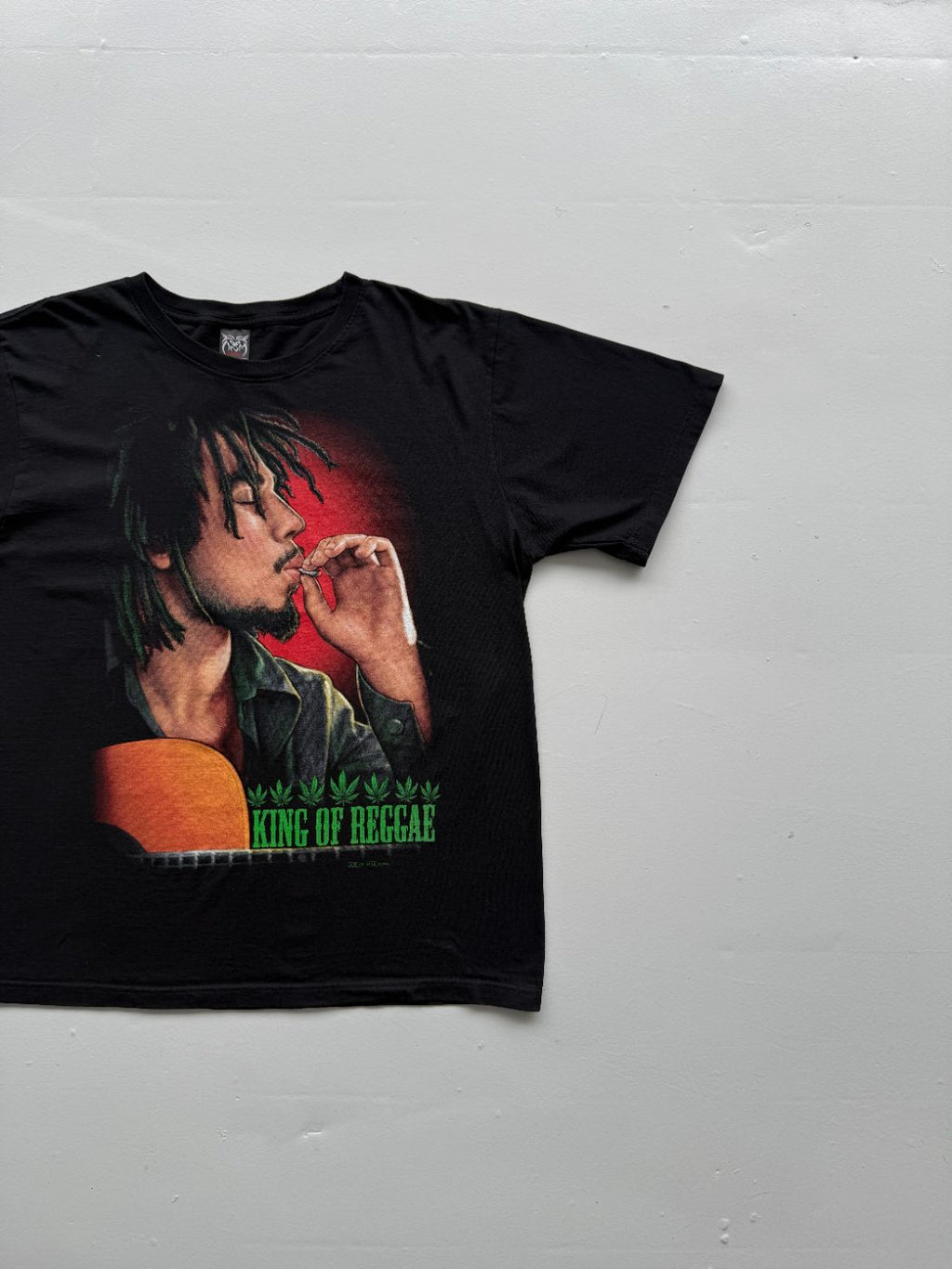 Rockvolution Bob Marley King of Reggae Vintage Graphic T-Shirt - XL