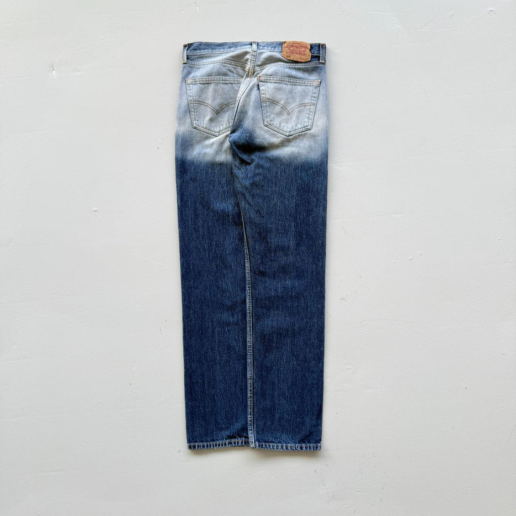Levi's 501 Denim Straight Leg Y2K Acid Wash Vintage Jeans - 29” x 32”