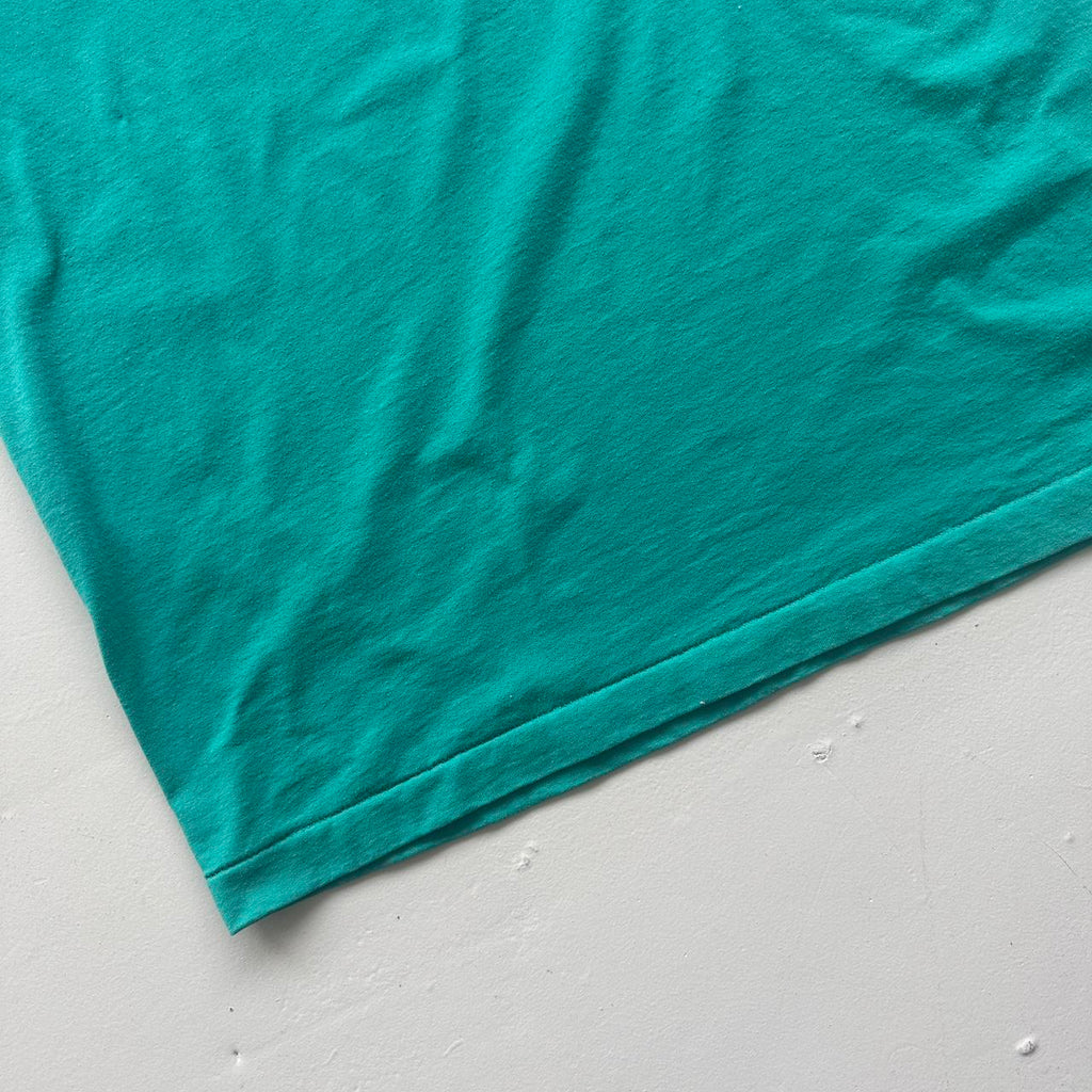 Teal Blue Carpenters Local 90s Vintage T-shirt - XL