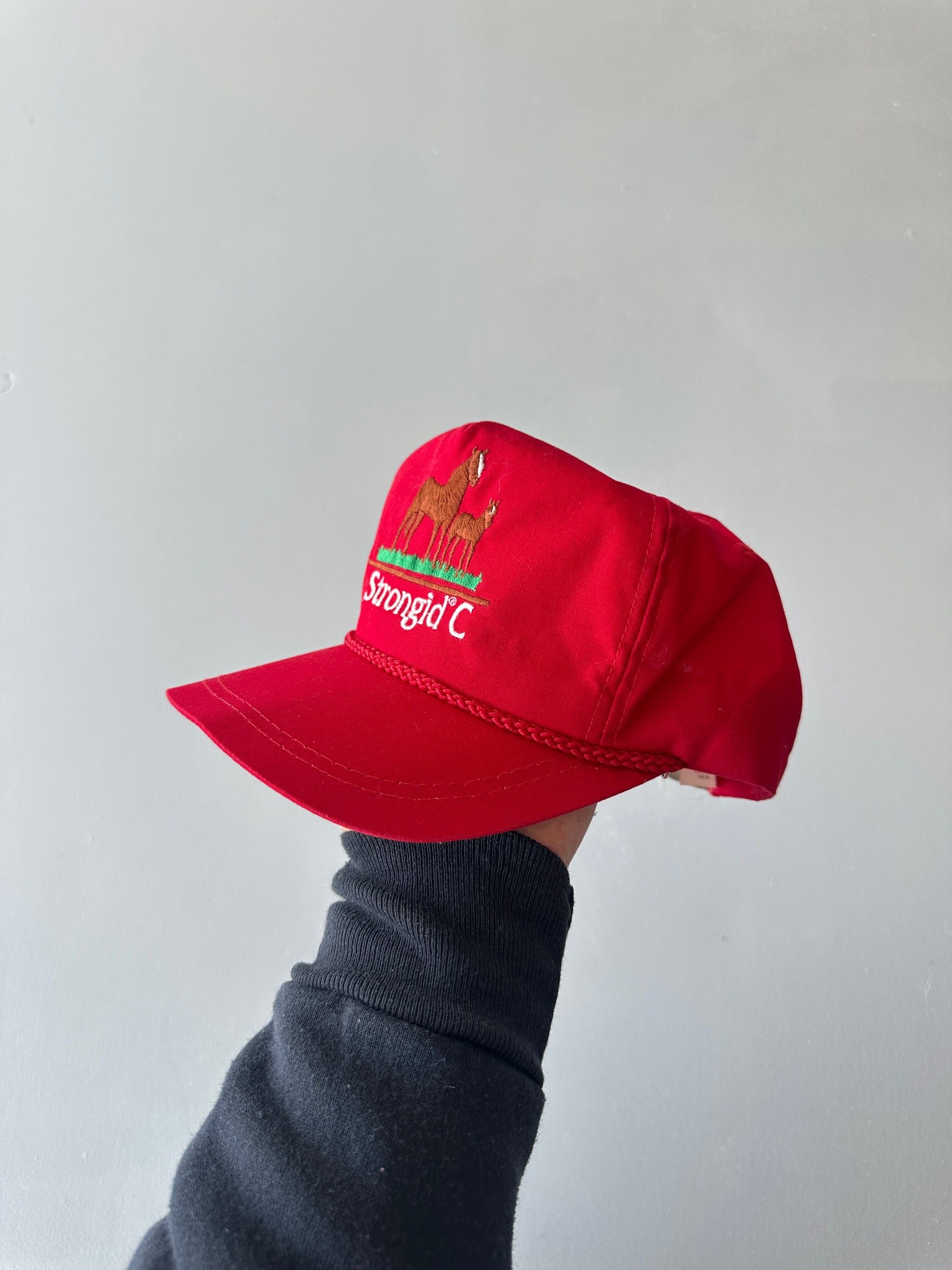 Red Horses Strongid C Vintage SnapBack Trucker Cap