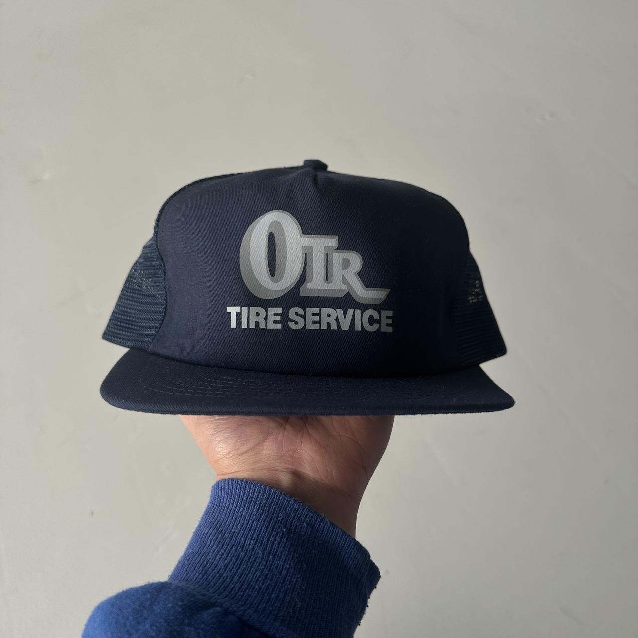 Navy OTR Tyre Service Mesh and Foam Trucker SnapBack Cap