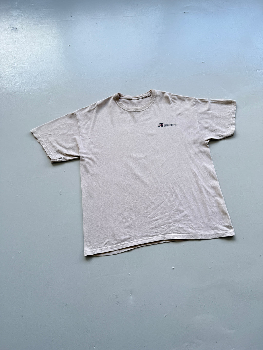 Cream Fishing Guide 90's Vintage Graphic Tourist T-Shirt - XL