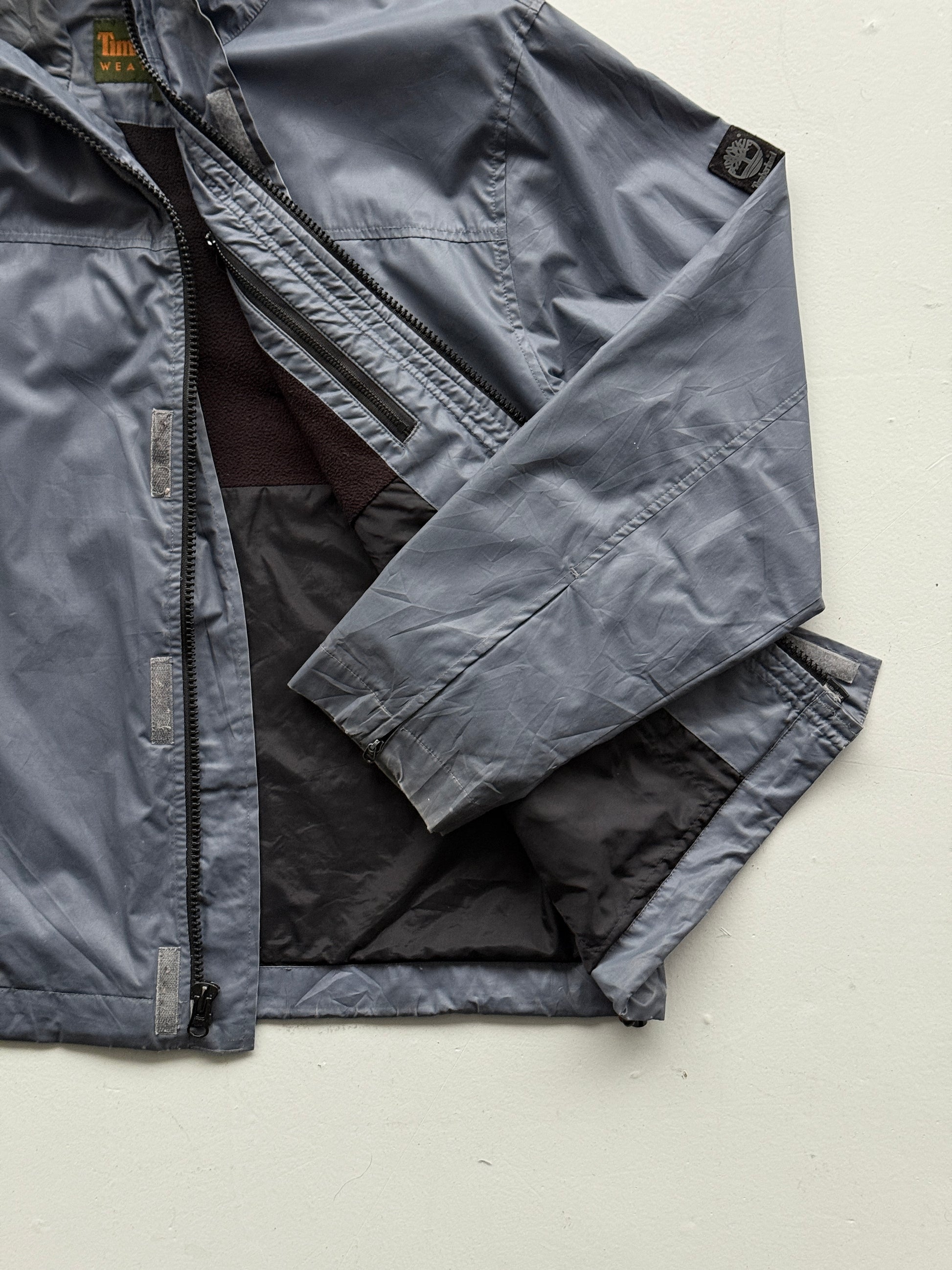 Grey Timberland 00's Vintage Lightweight Windbreaker Jacket - Medium
