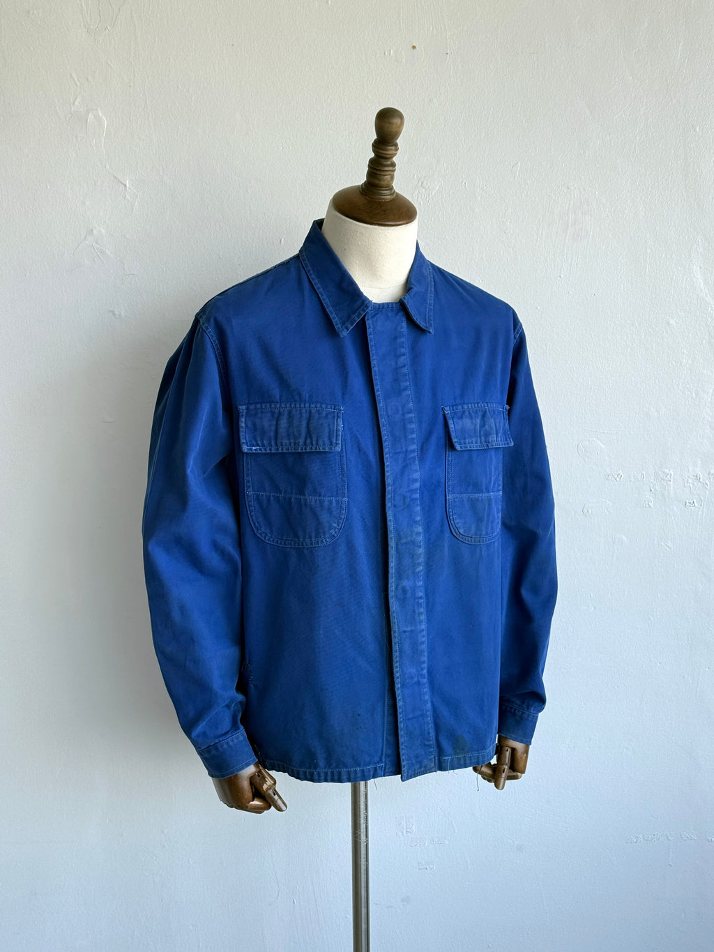 Blue German Workwear Vintage Chore Jacket 1950s/60s CH461 - Medium