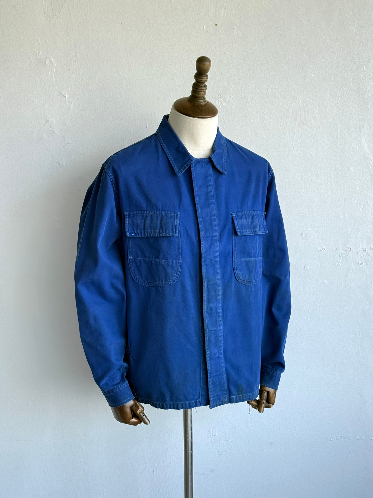 Blue German Workwear Vintage Chore Jacket 1950s/60s CH461 - Medium