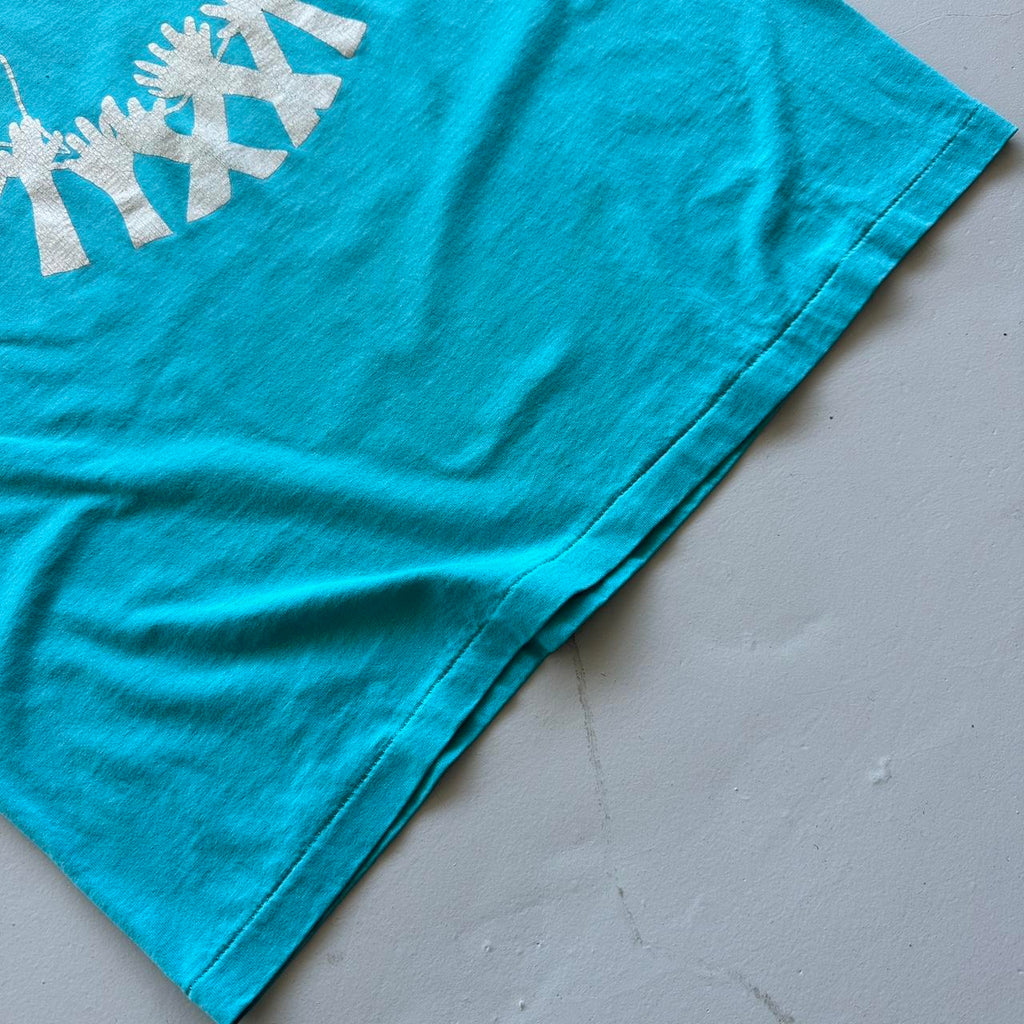 Light Blue Christian 80s/90s Americana Vintage T-shirt - Large
