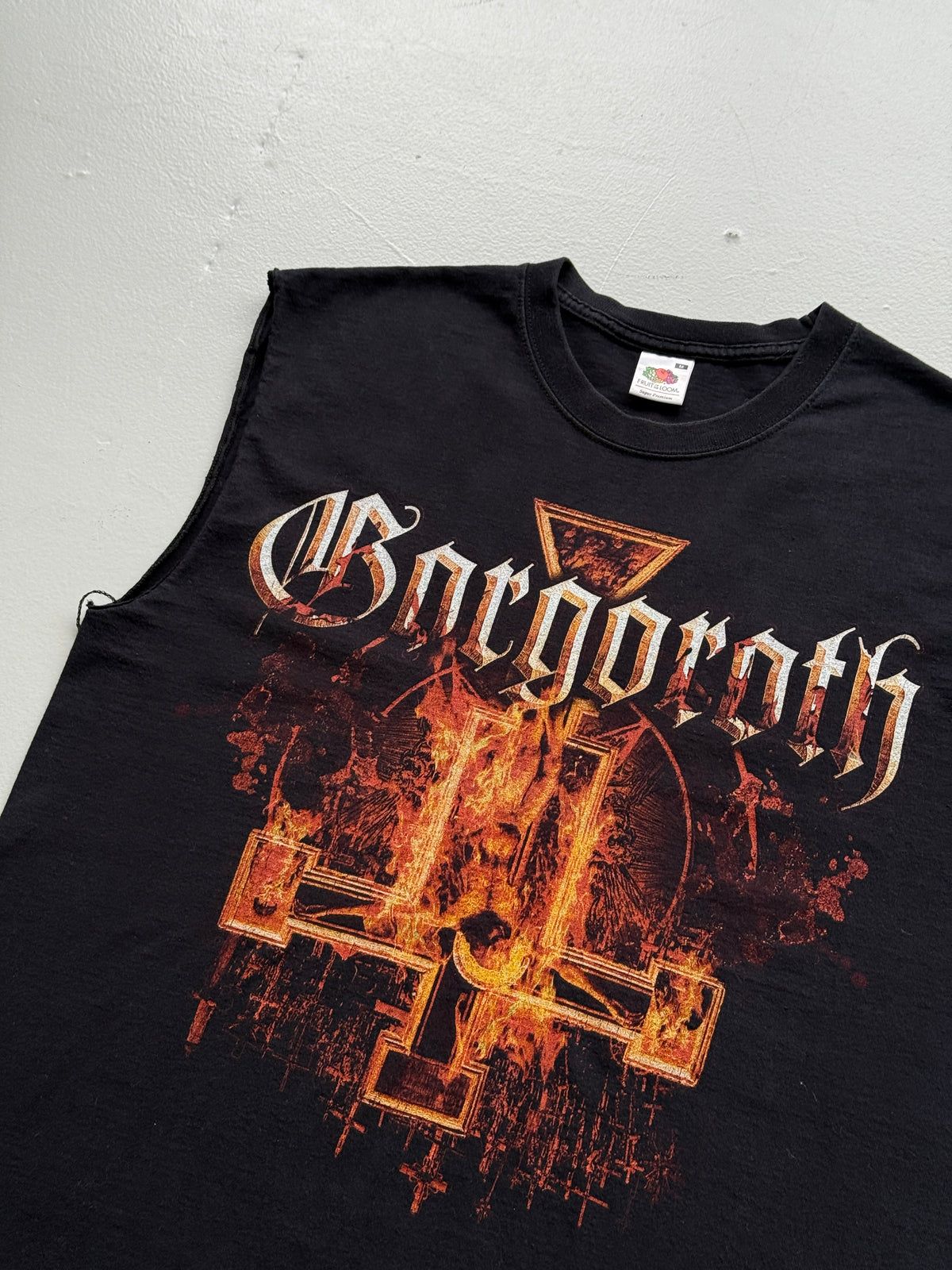 Black Gorgorath Black Mass 2008 Tour Graphic Cut-Off Vest - Medium