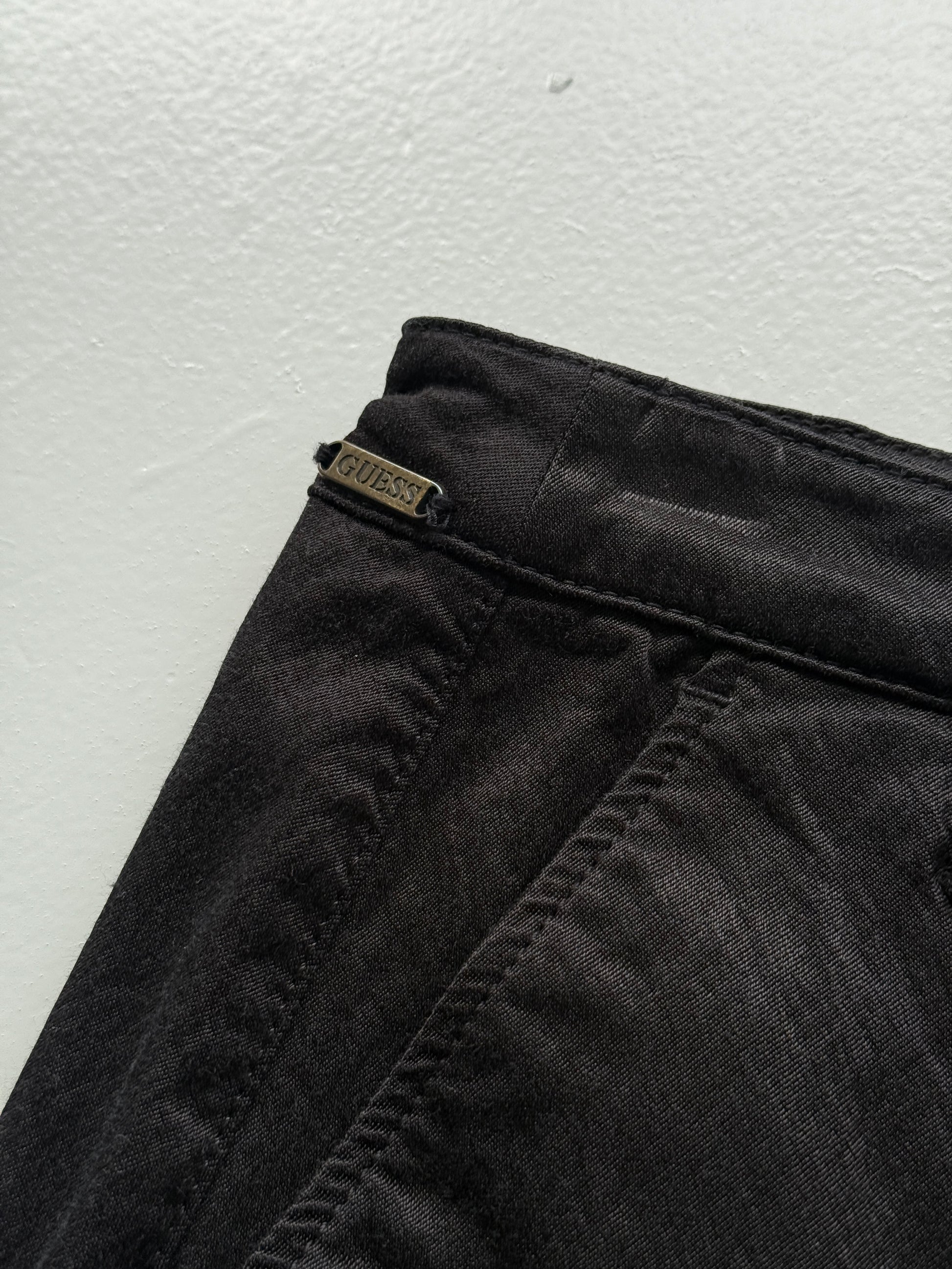 Black Guess Jeans 00's Vintage Y2K Mini Skirt - XS