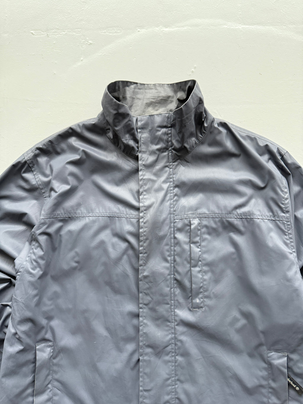 Grey Timberland 00's Vintage Lightweight Windbreaker Jacket - Medium