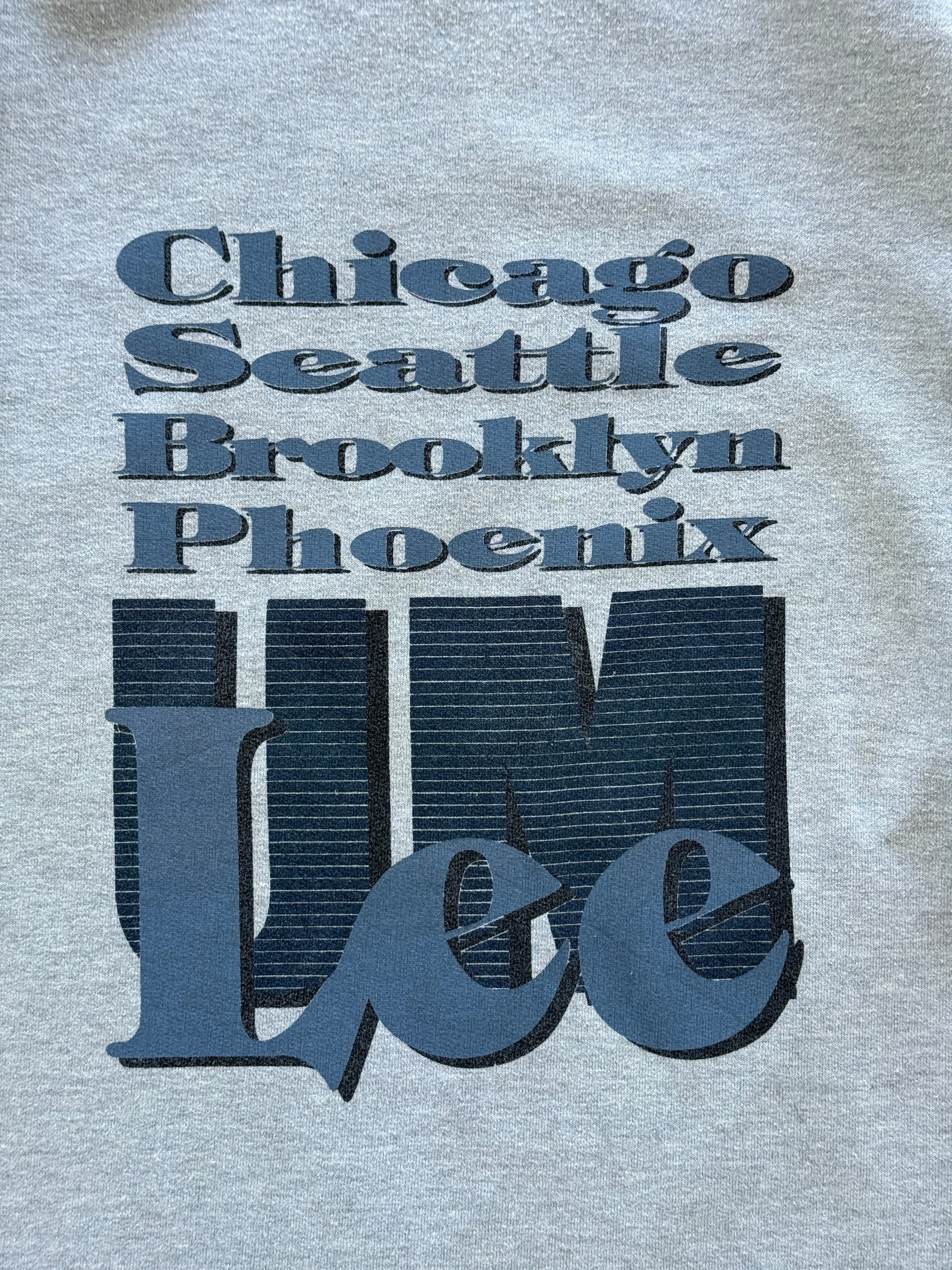 Grey Lee 90's Vintage Union Made Graphic Sweatshirt Jumper - XL