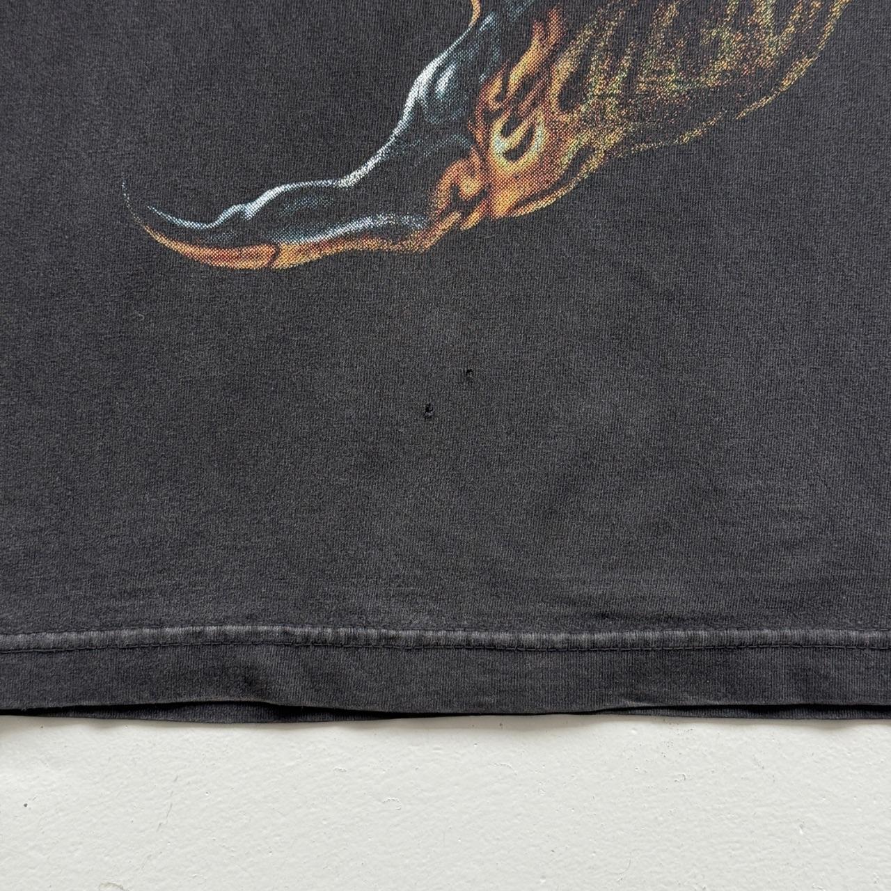 Black Heavy Metal Scorpions 90s Vintage Graphic T-Shirt - Large