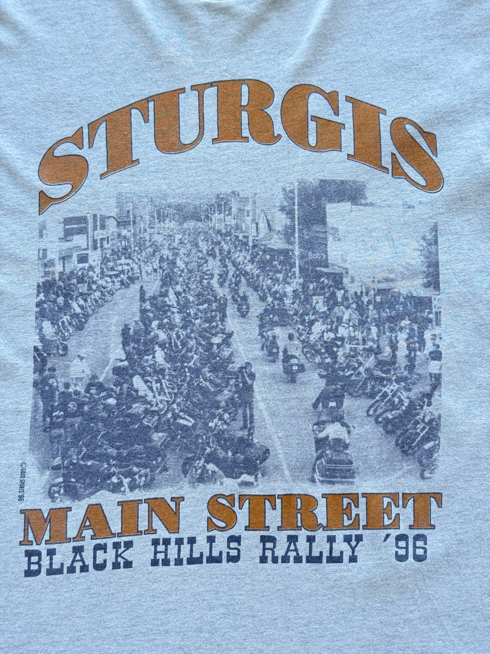 Sturgis Black Hills Rally '96 Single Stitch Vintage T-Shirt - Medium