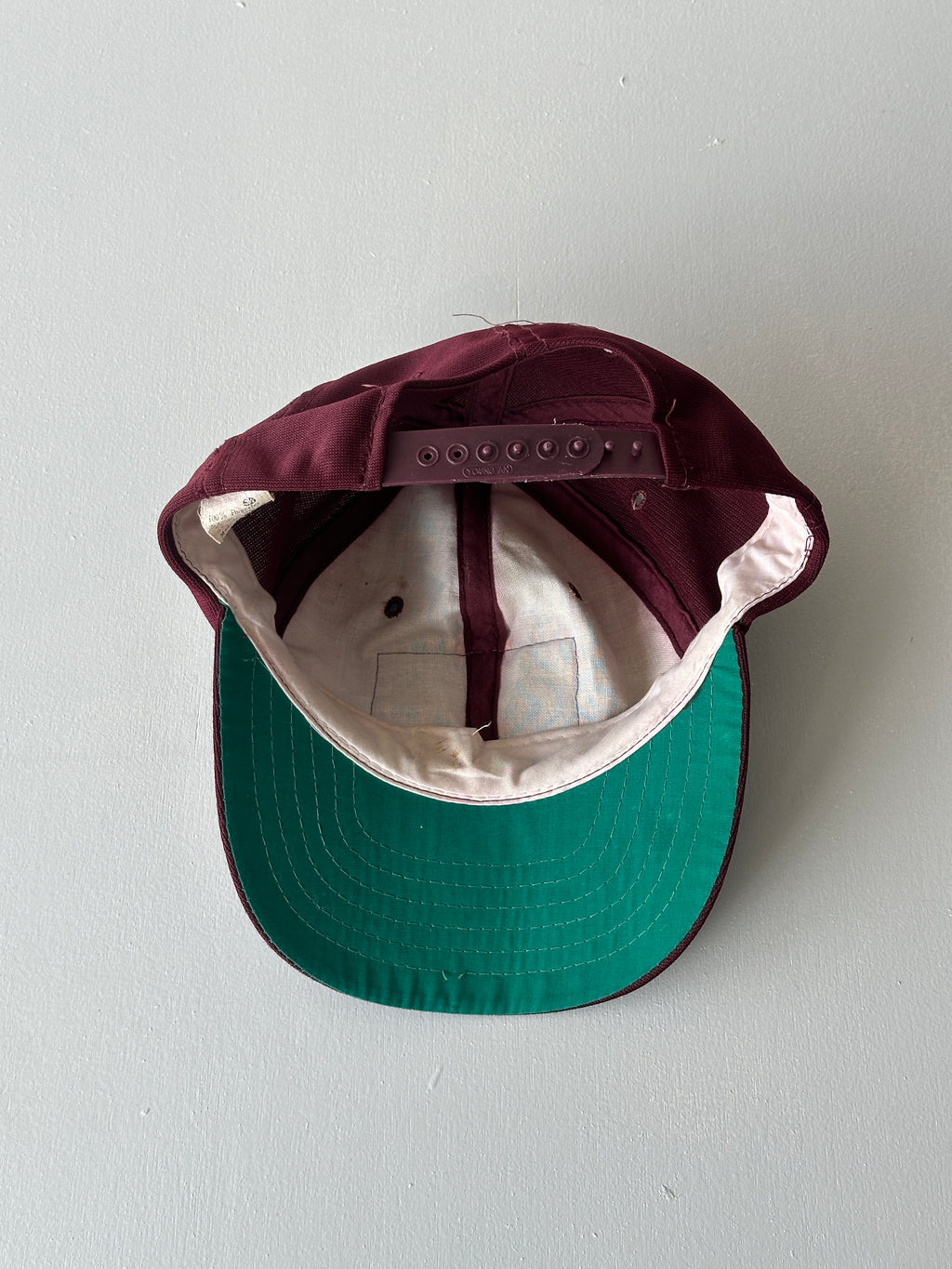 Burgundy Kauffman Engineering 90's Vintage SnapBack Trucker Cap