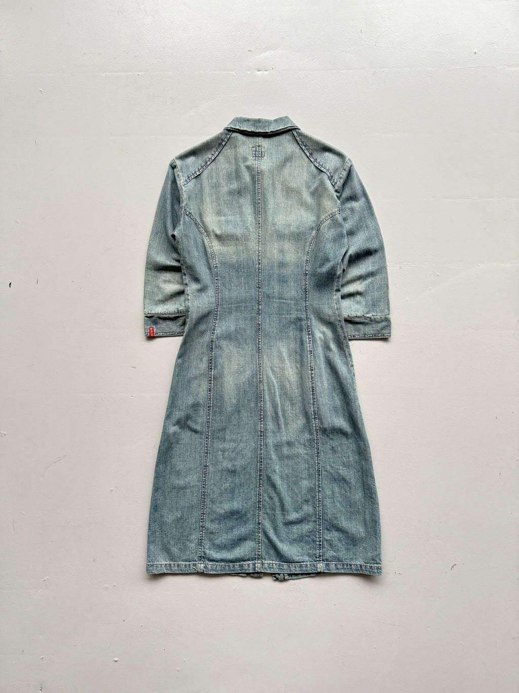 Light Blue Kocca 00's Vintage Y2K Maxi Denim Dress - Small