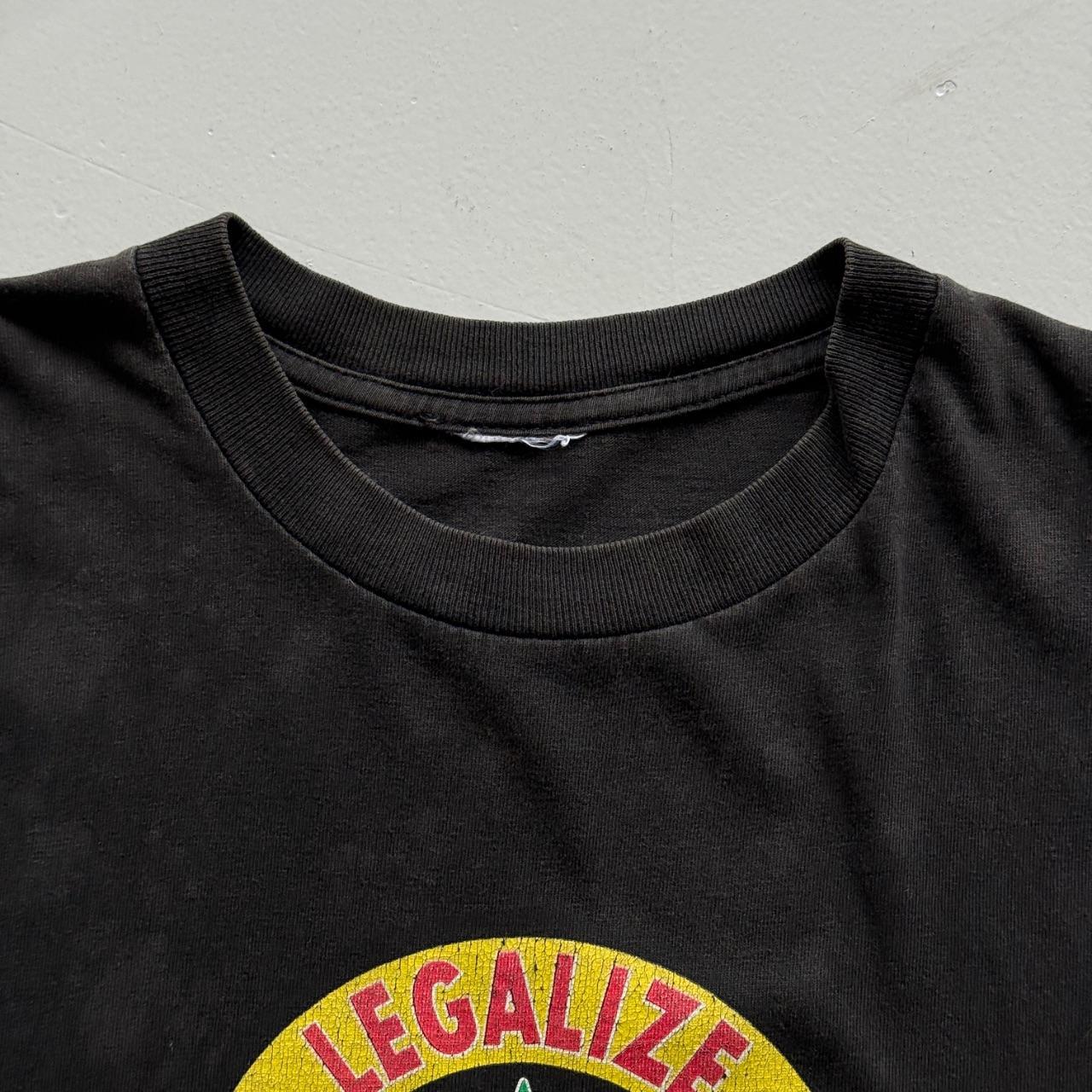 Black Shortys 'Legalise Skateboarding' 90s Vintage Graphic T-Shirt - Large