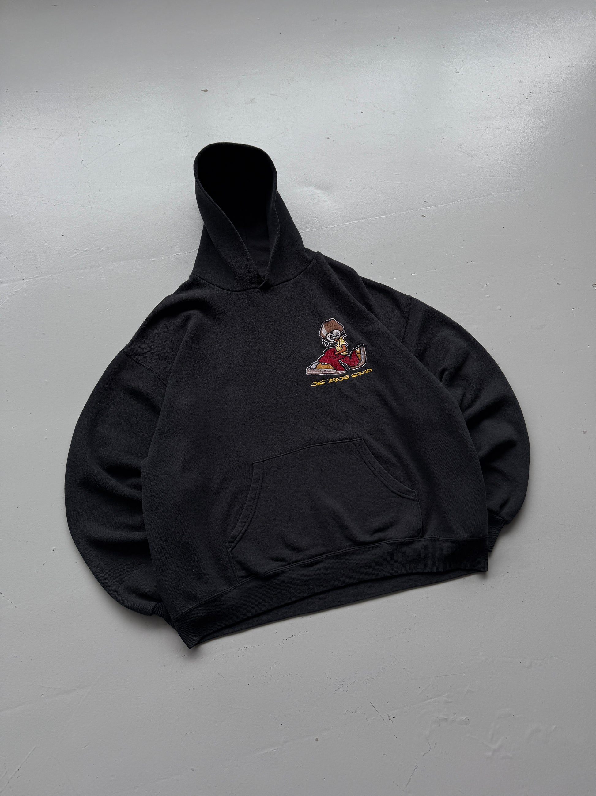Black Big Bang Squad Vintage Streetwear Hip-Hop Hoodie 90's- XL