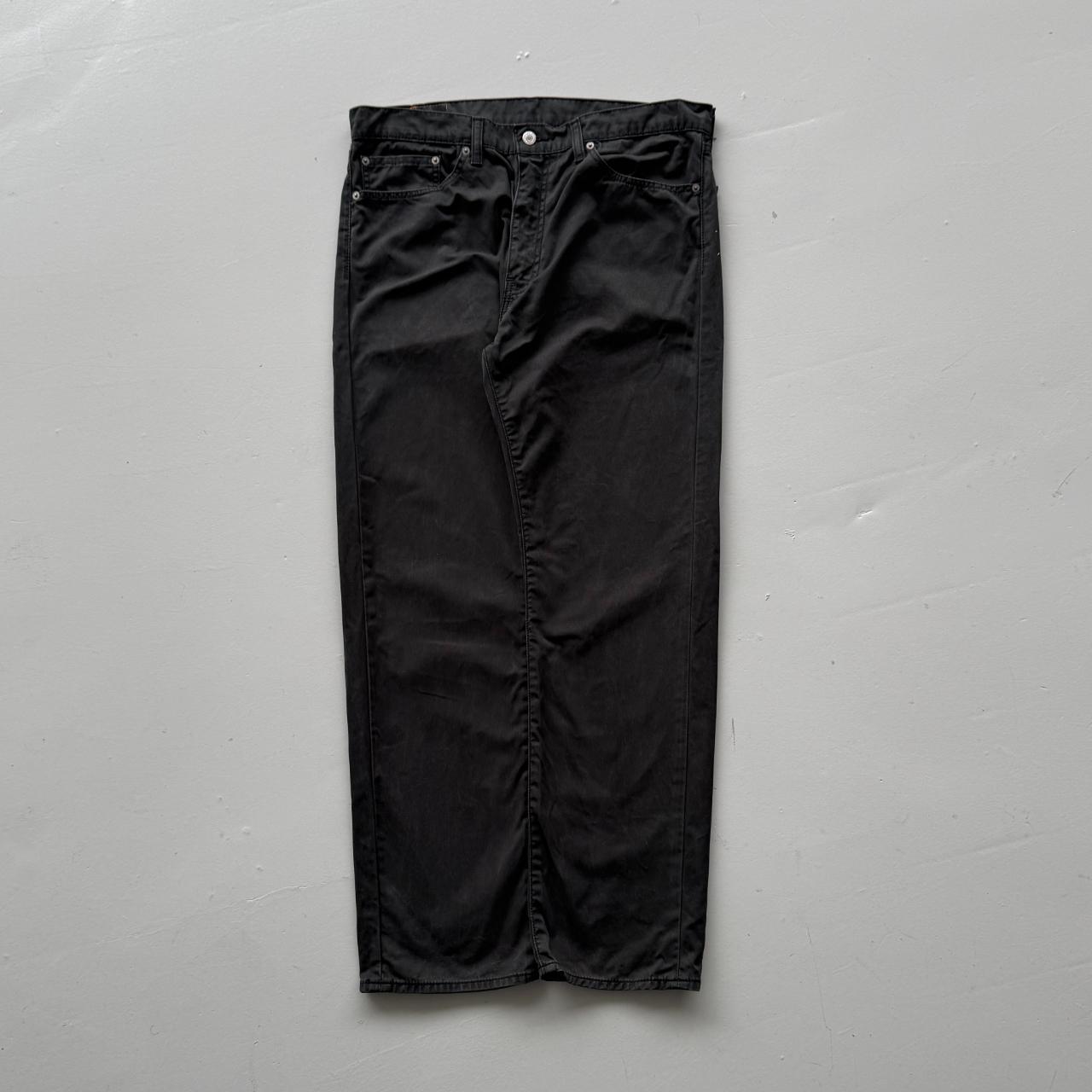 Black Levi's 505 Denim Straight Leg 90's Vintage Jeans - 36” x 30”