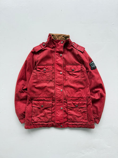 Faded Red Gant 90's Vintage Blanket Lined Field Utility Jacket - Medium