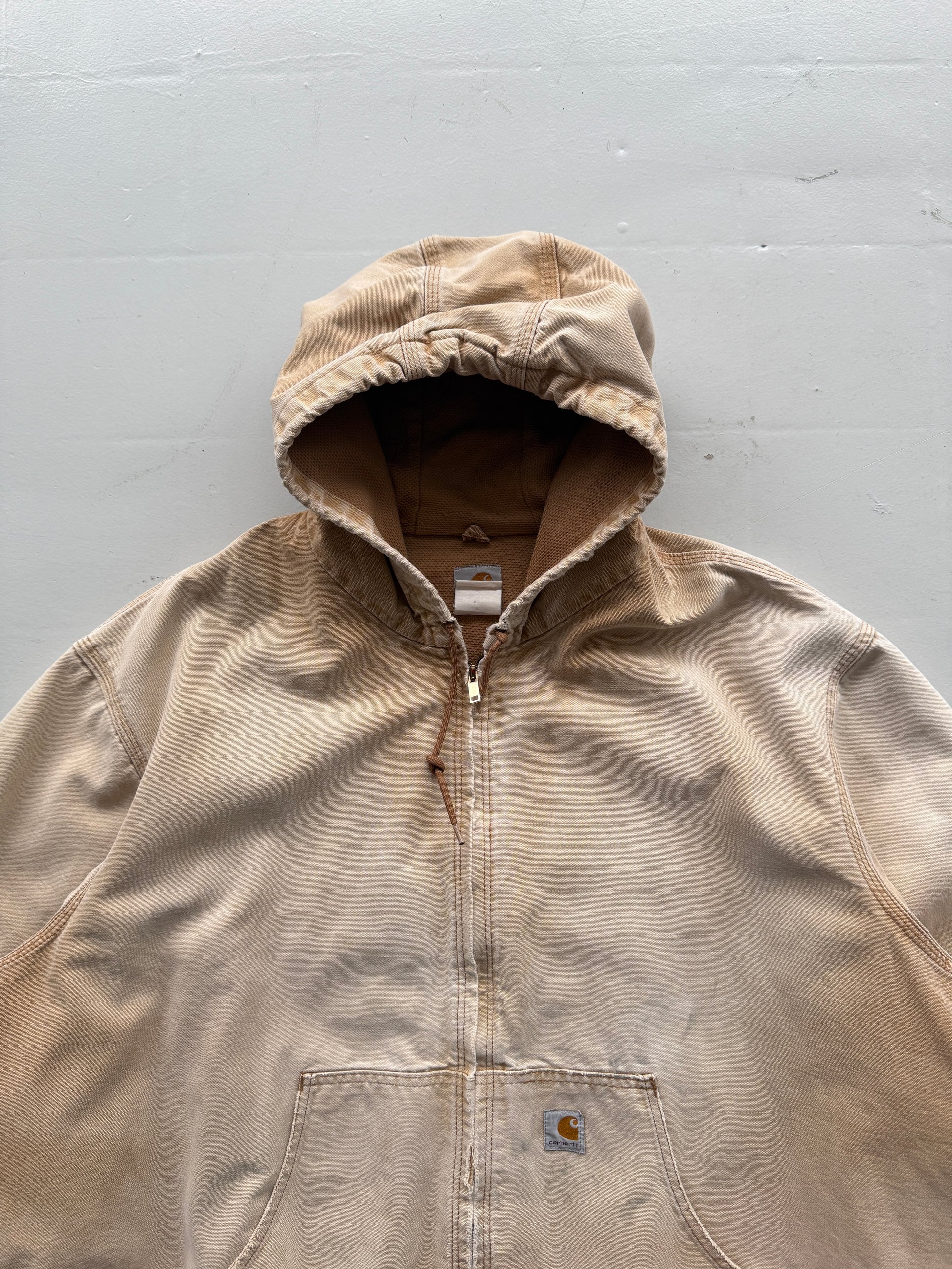 Faded Cream Carhartt 90's Vintage Canvas Active Jacket - 3XL