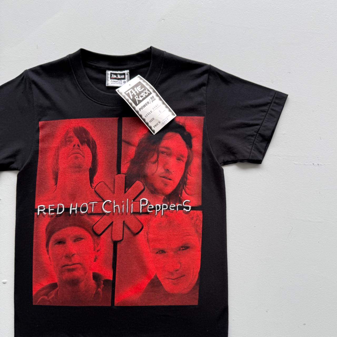 Black Red Hot Chilli Peppers 00s Deadstock Graphic T-Shirt - Small