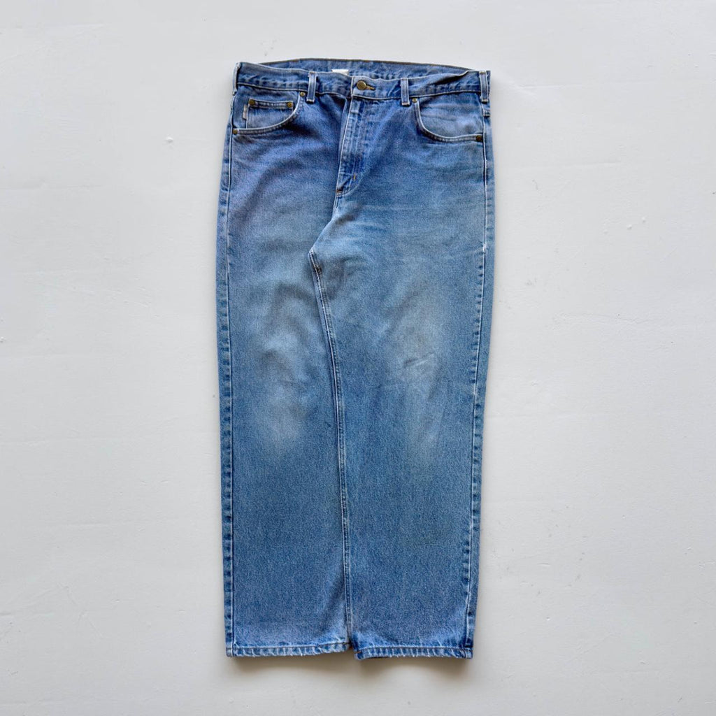 Blue Carhartt Denim 90's Vintage Jeans - 36” x 31”
