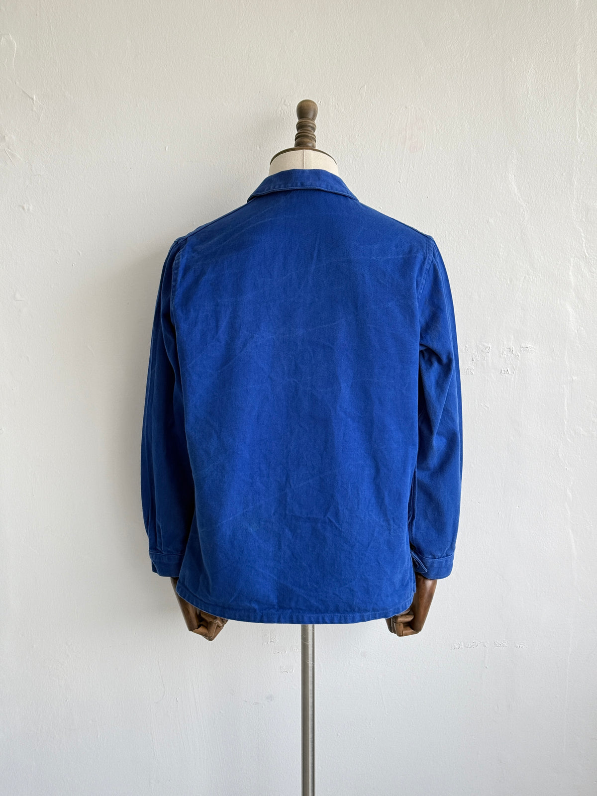 Blue French 90's Vintage Workwear Chore Jacket CH439 - Small