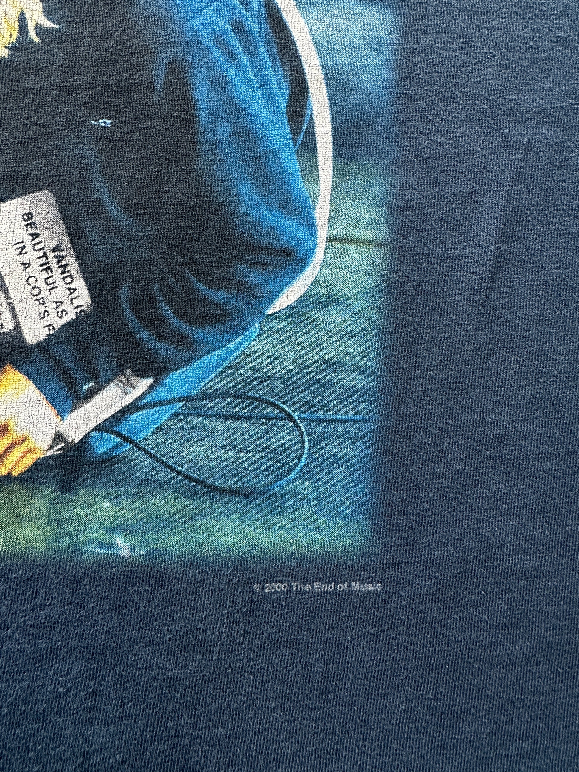 Navy Kurt Cobain Nirvana 2000 AllSport Vintage T-shirt - XL