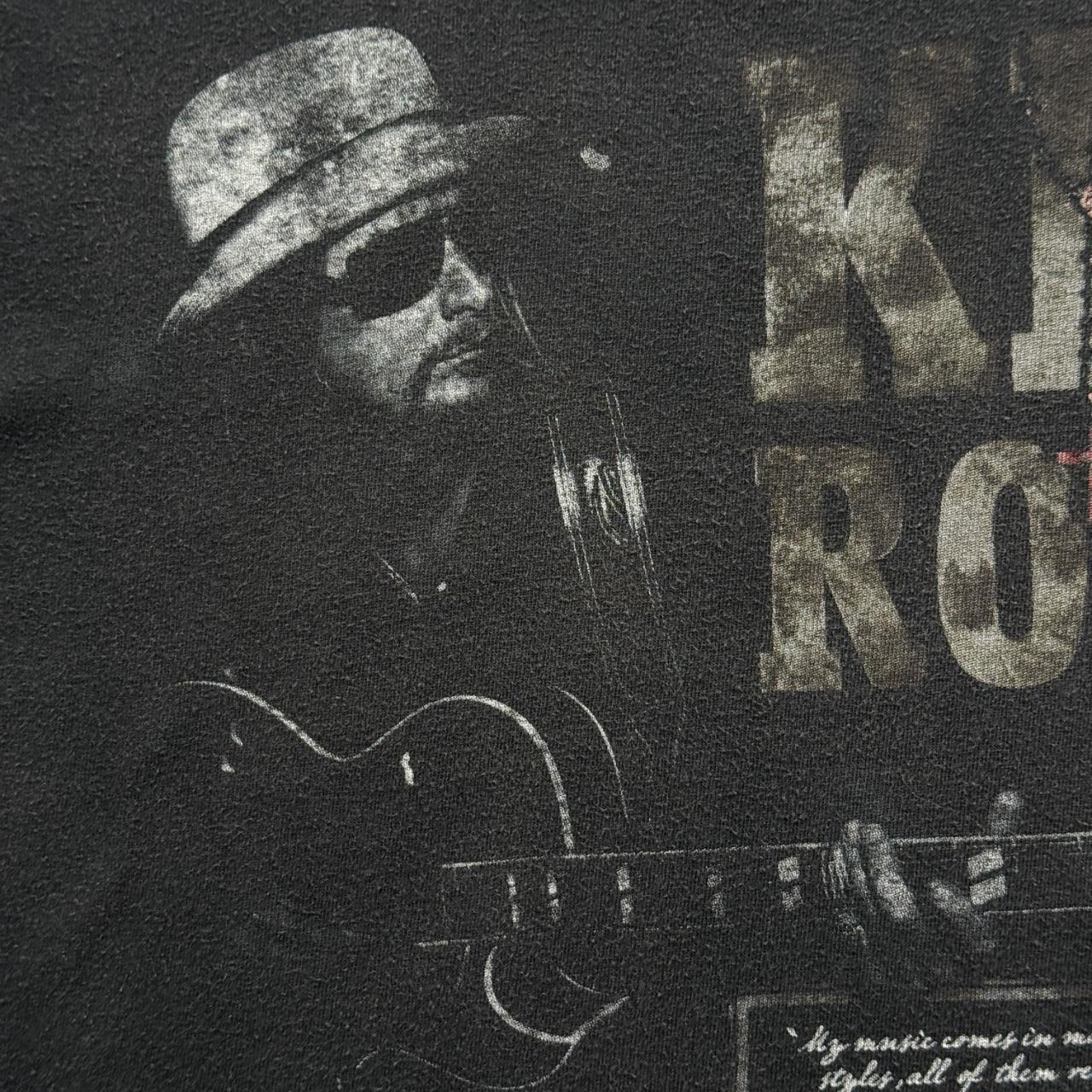 Faded Black Kid Rock 90s Vintage Graphic Band T-Shirt - Small