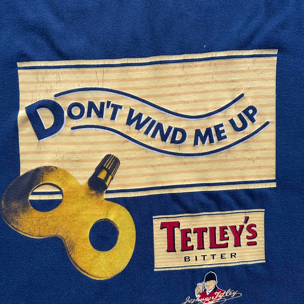 Navy Tetley’s 90s Vintage Graphic T-Shirt - XL