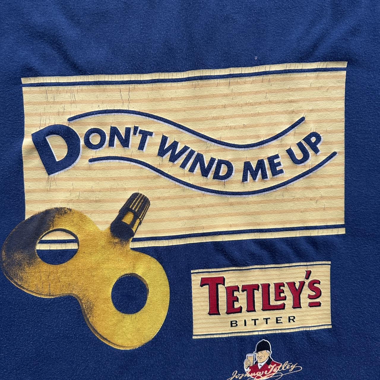 Navy Tetley’s 90s Vintage Graphic T-Shirt - XL