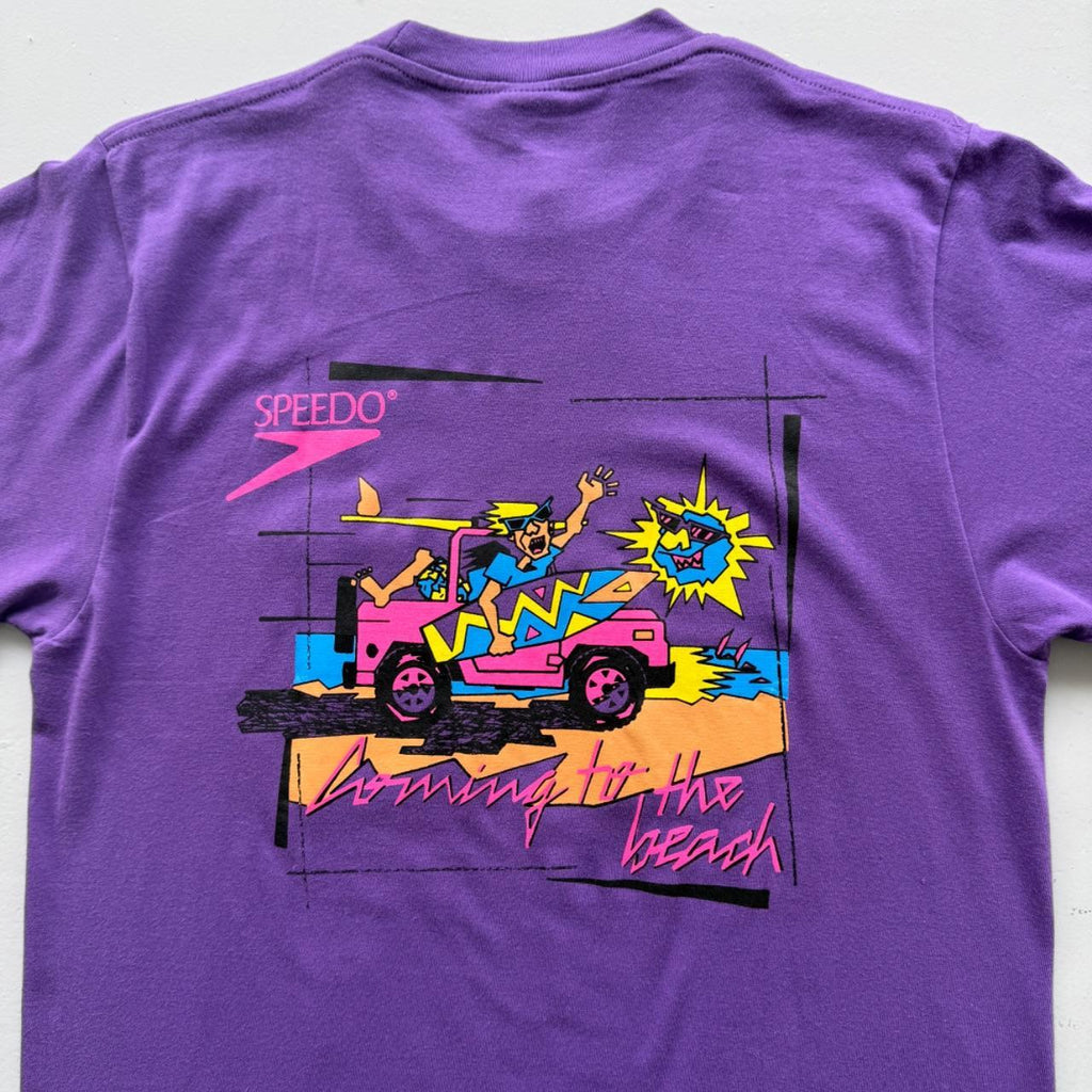 Purple Speedo 90s Deadstock Graphic T-Shirt - Medium