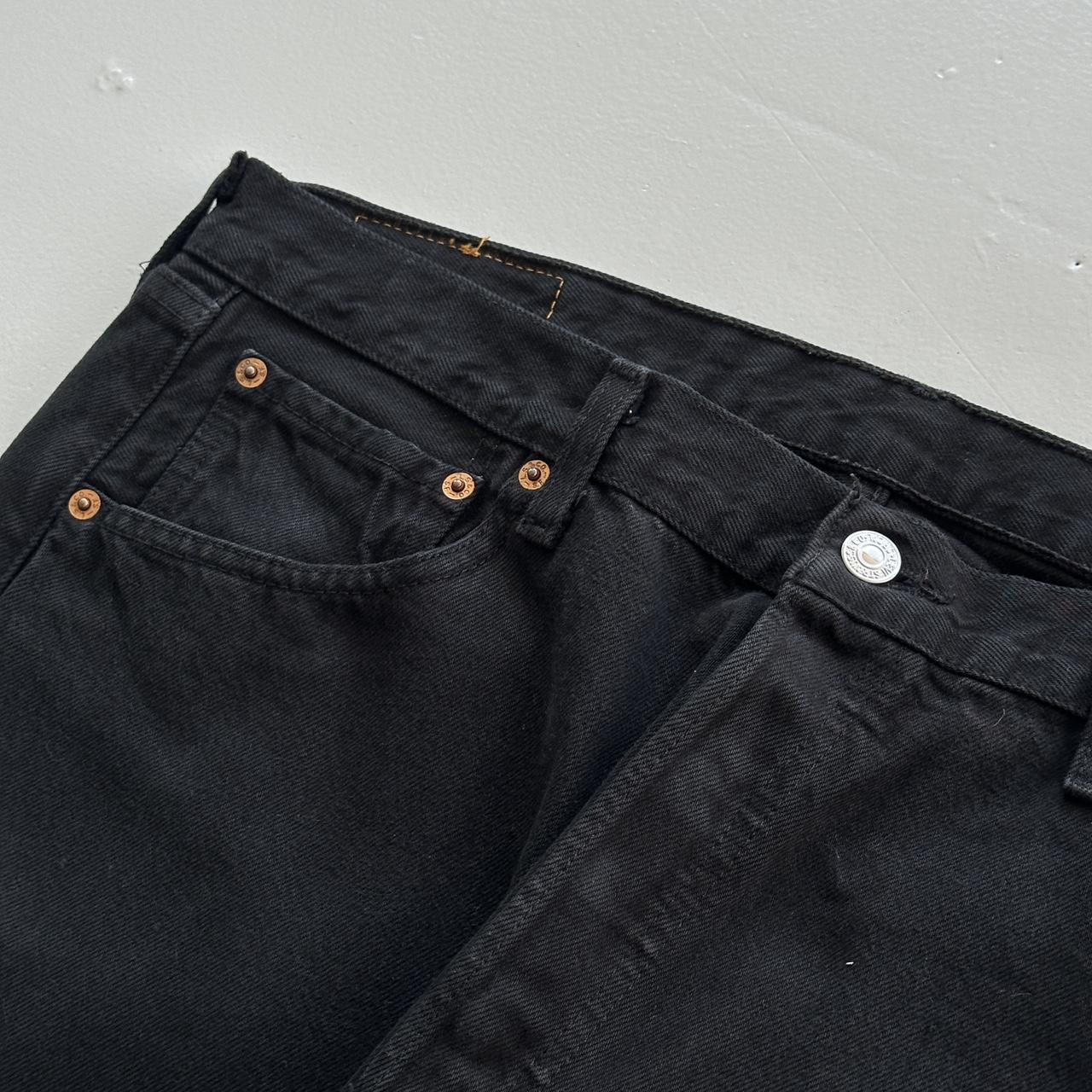 Black Straight Leg Levi’s 501 Denim Jeans - 34" x 29"