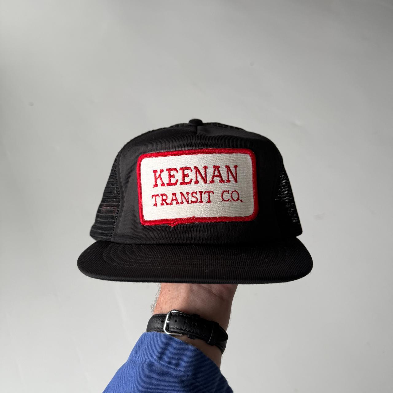 White Keenan Transit Co Vintage Mesh and Foam SnapBack Trucker Cap
