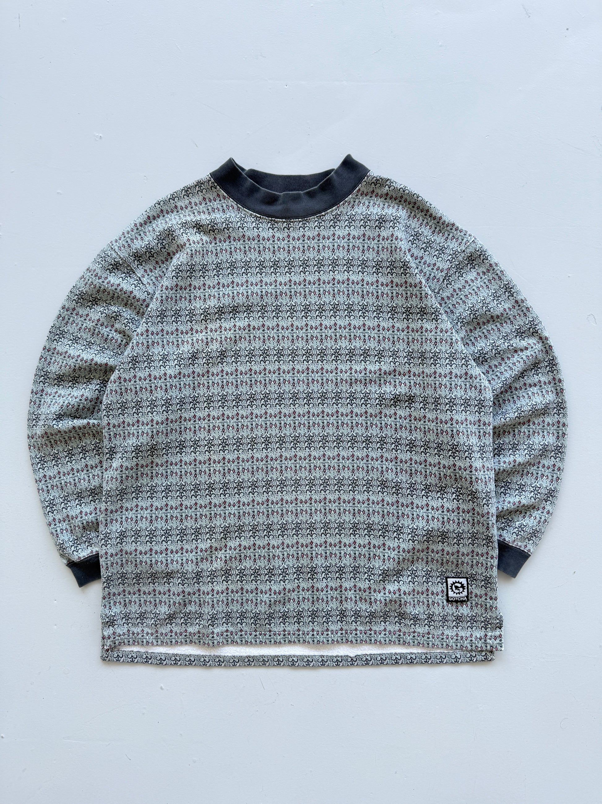 Gotcha Surf All-Over Print 90's Vintage Sweatshirt - XL