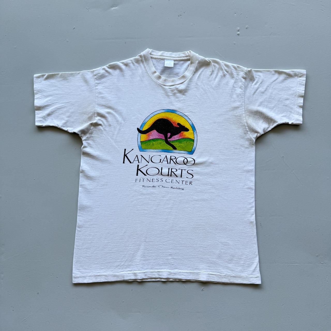 White Kangaroo Court Vintage 90s T-shirt - XL