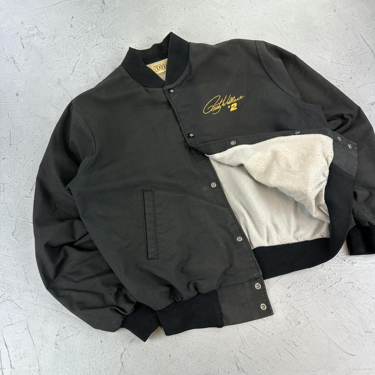 NASCAR 90s vintage black bomber jacket - Medium