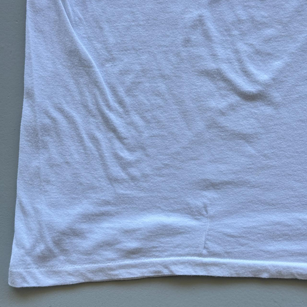 White Escpaed Mom Slogan Vintage 90s T-shirt - Large