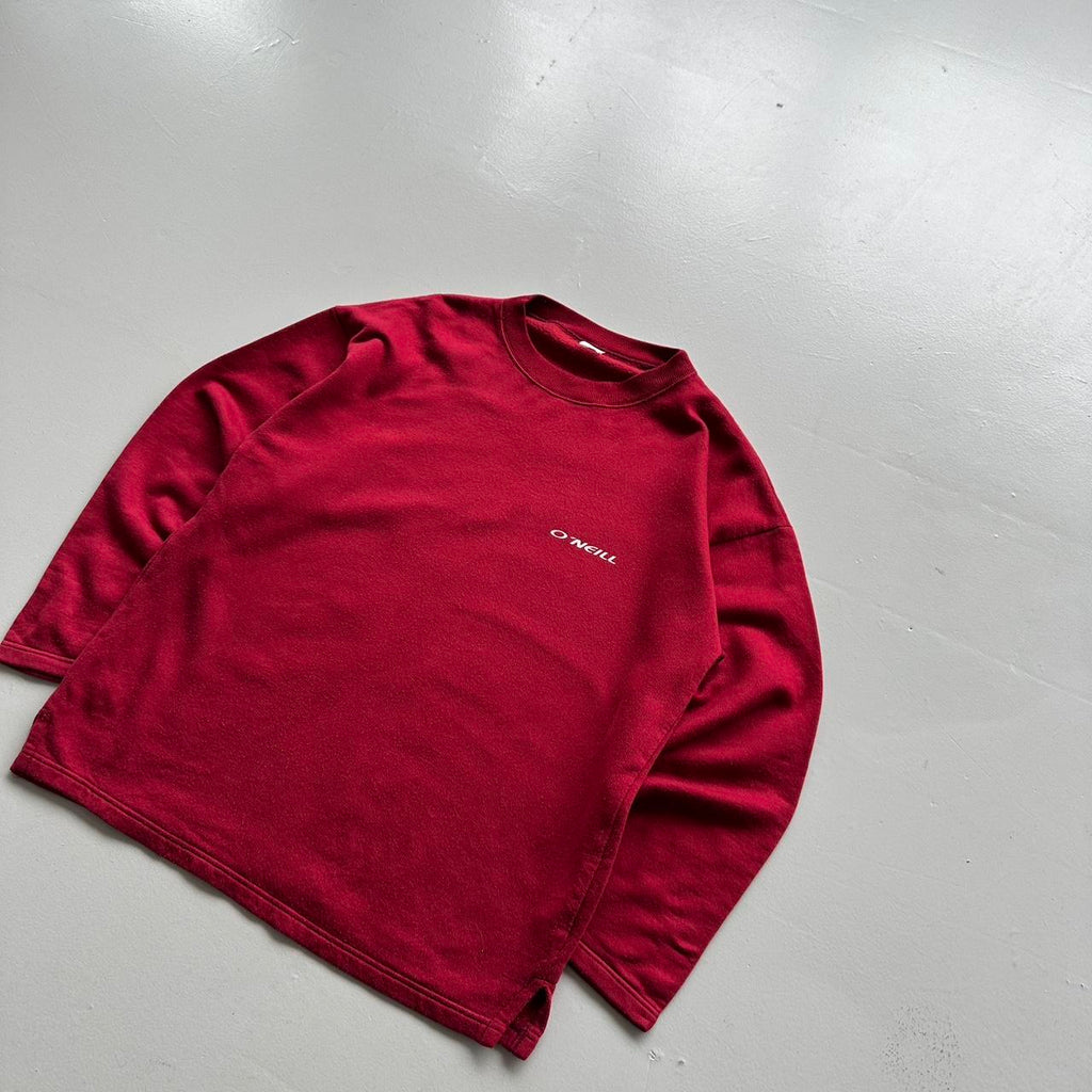 Burgundy O’neill Surf Competition 90’s Vintage Graphic Sweatshirt - Large