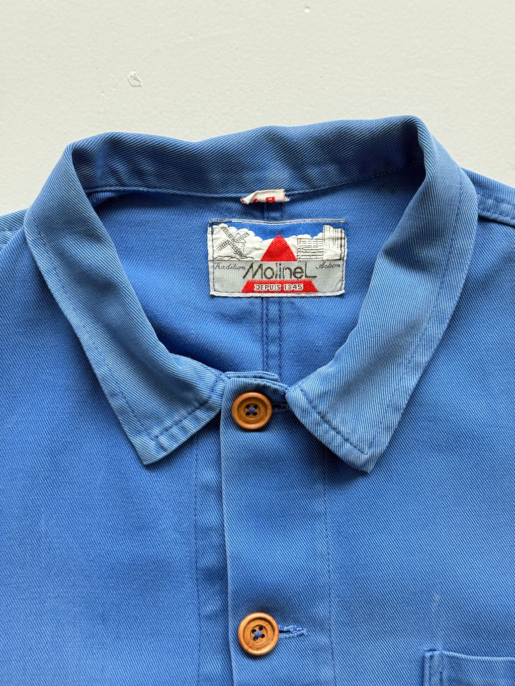 Blue Molinel Depuis Vintage Workwear Chore Jacket CH392 - Medium