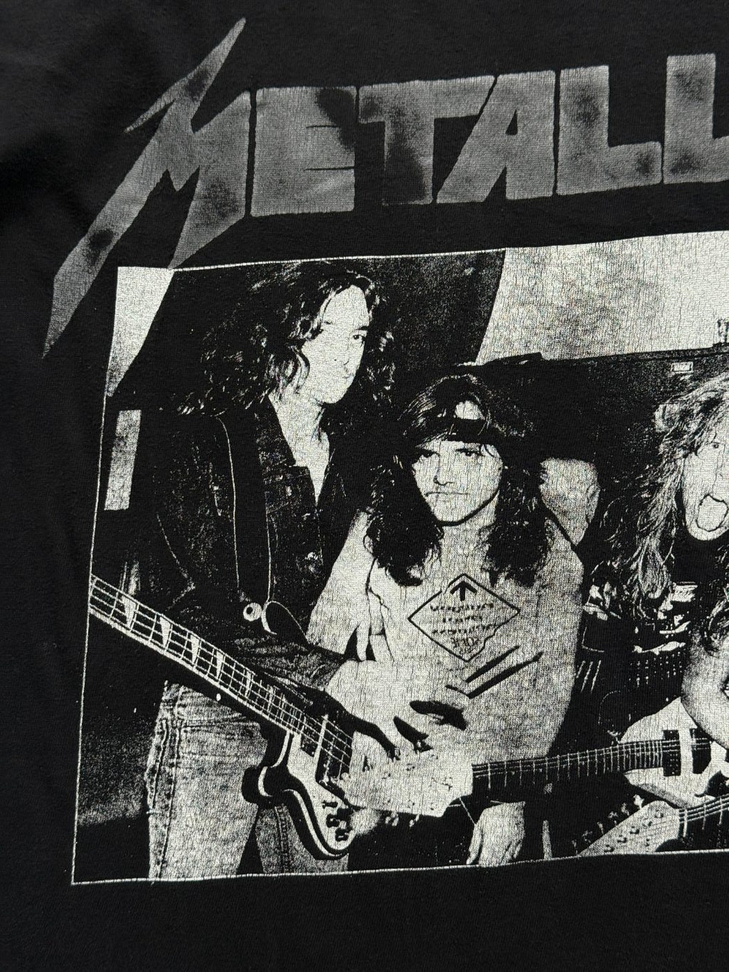 Metallica Band Photo 90's Vintage Graphic T-Shirt - Large
